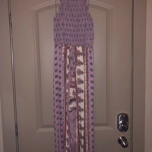 Pink Patterned Sundress/Romper